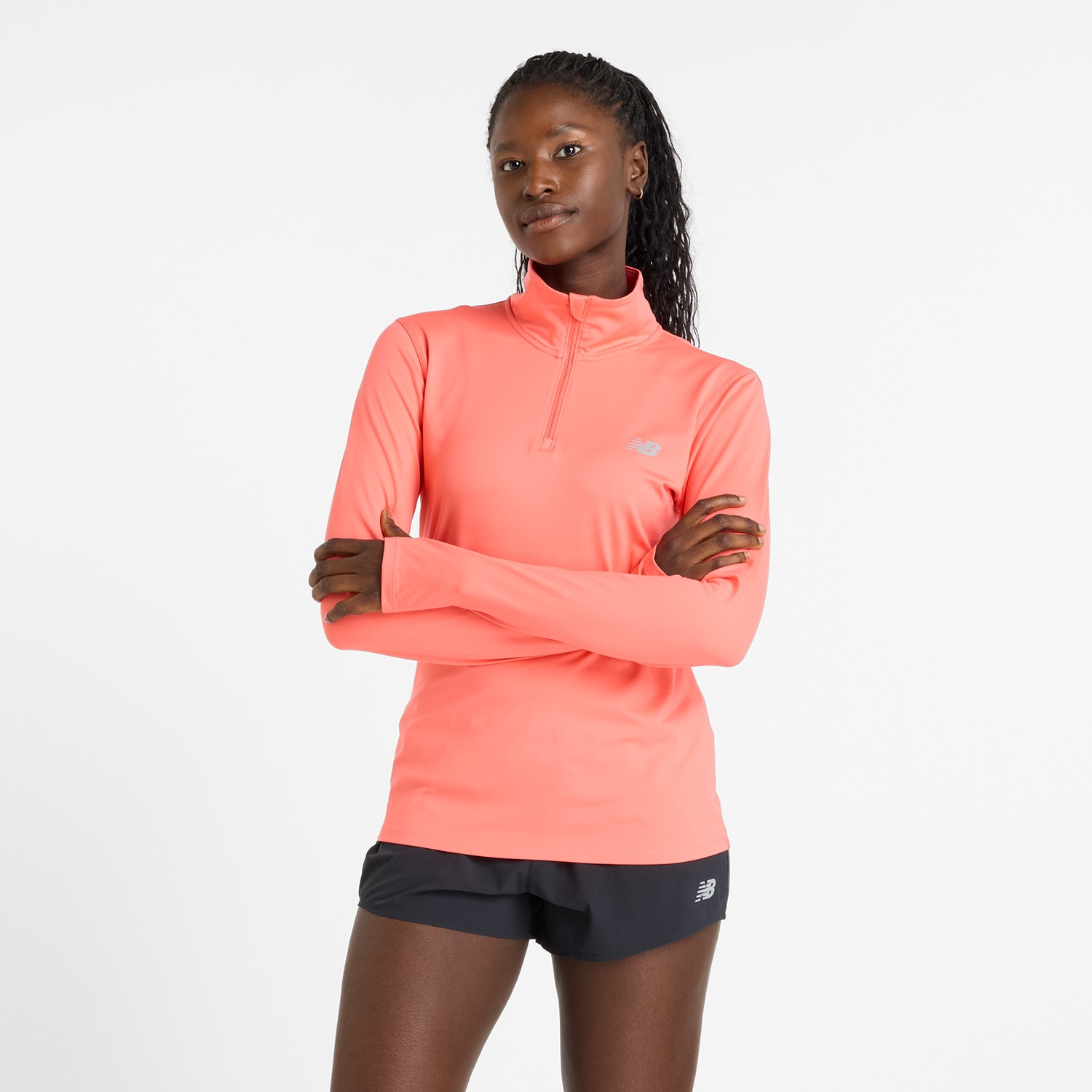 New Balance Laufshirt »Sport Essentials Space Dye Quarter Zip« von New Balance