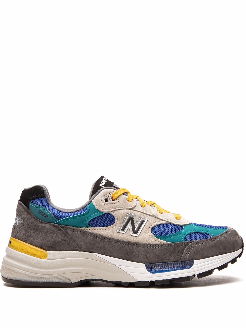New Balance 992 "Grey/Blue/Teal/Yellow" low-top sneakers von New Balance