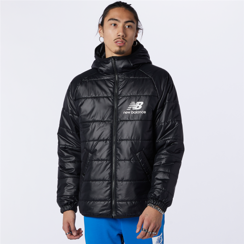 New Balance NB Athletics Winterized Short Synthetic Puffer - schwarz (Grösse: L) von New Balance