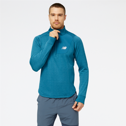 New Balance NB Heat Grid Half Zip - blau (Grösse: L) von New Balance