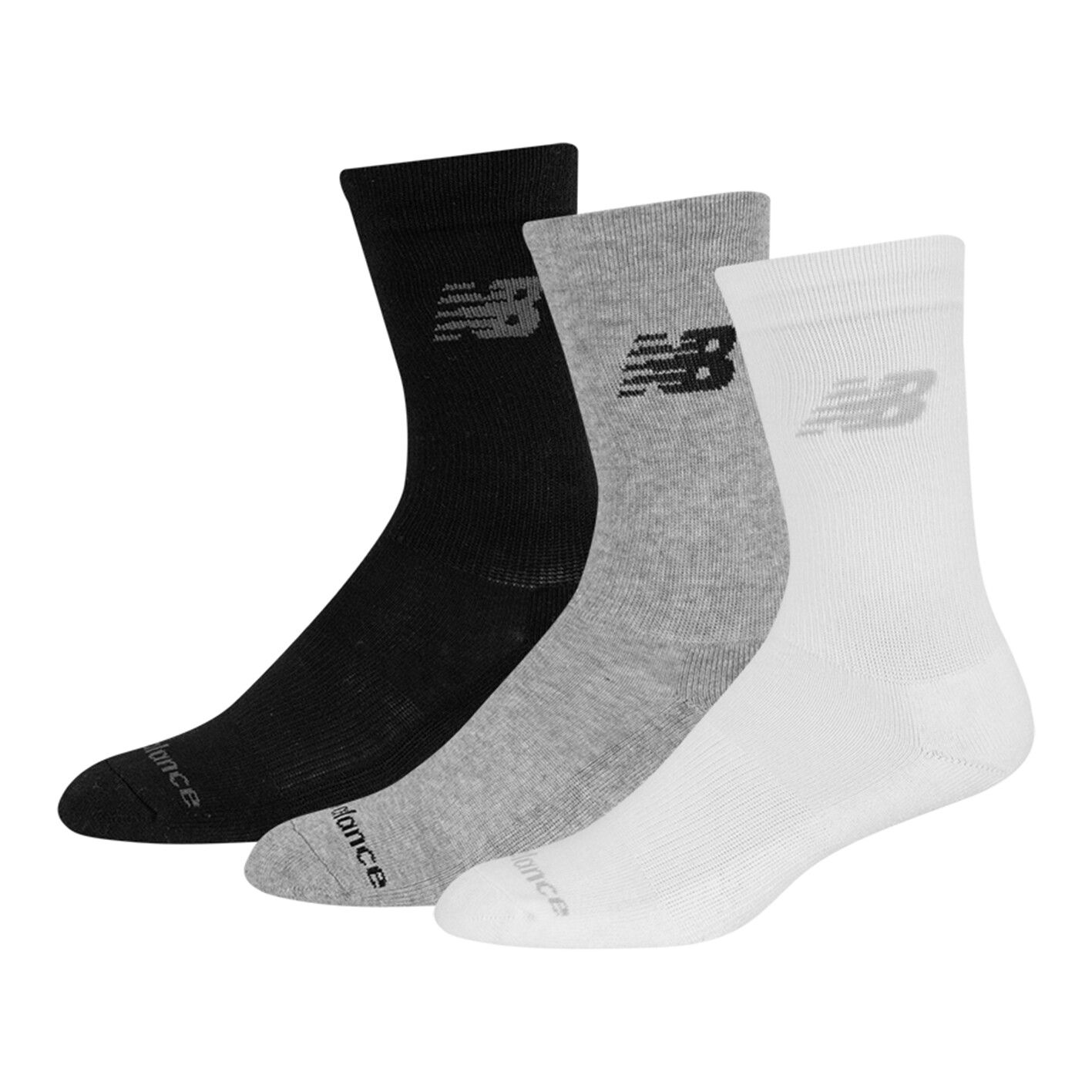 New Balance NB PF Cotton Cushioned Crew Socks 3 Pair-S S von New Balance