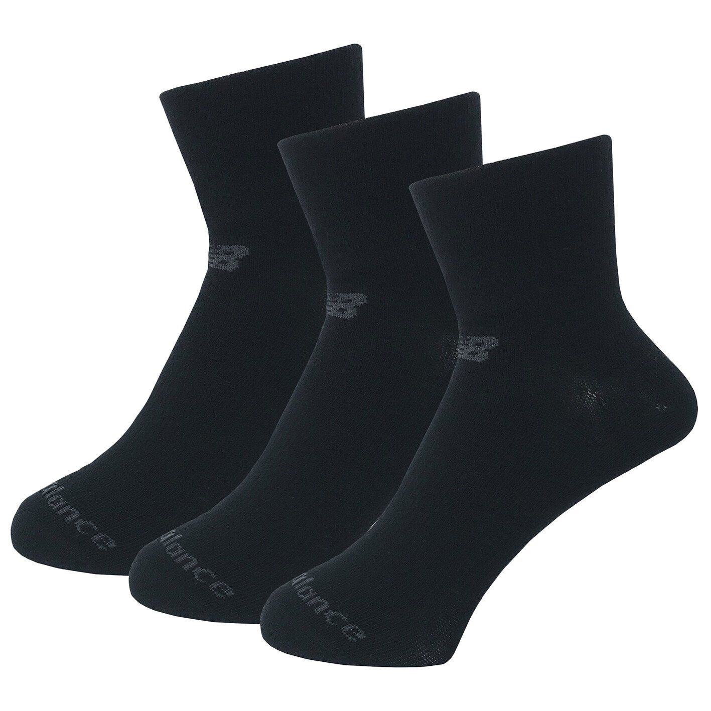 New Balance NB PF Cotton Flat Knit Ankle Socks 3 Pair-L L von New Balance