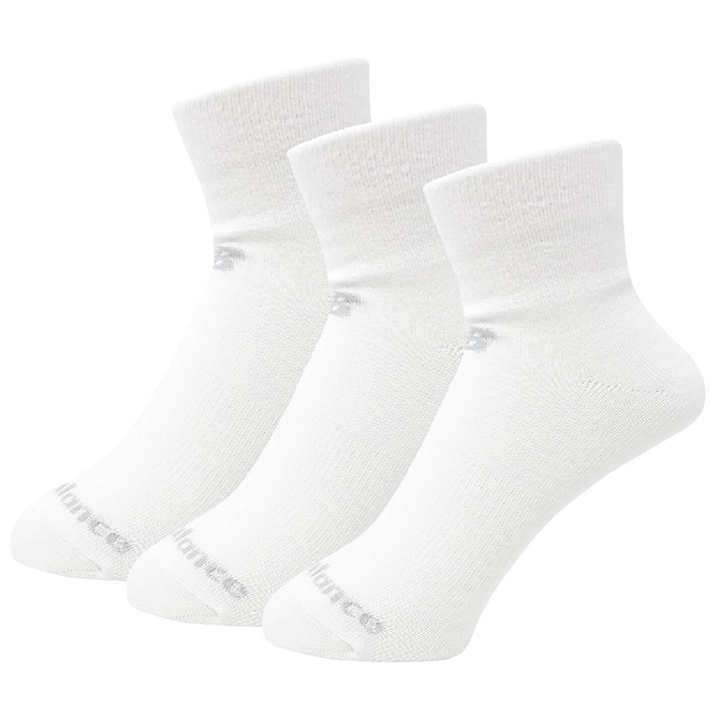 New Balance NB PF Cotton Flat Knit Ankle Socks 3 Pair-M M von New Balance