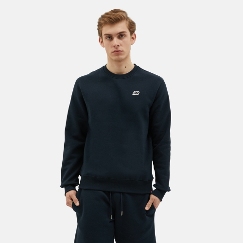 New Balance NB Small Logo Crew Sweat - blau (Grösse: S) von New Balance