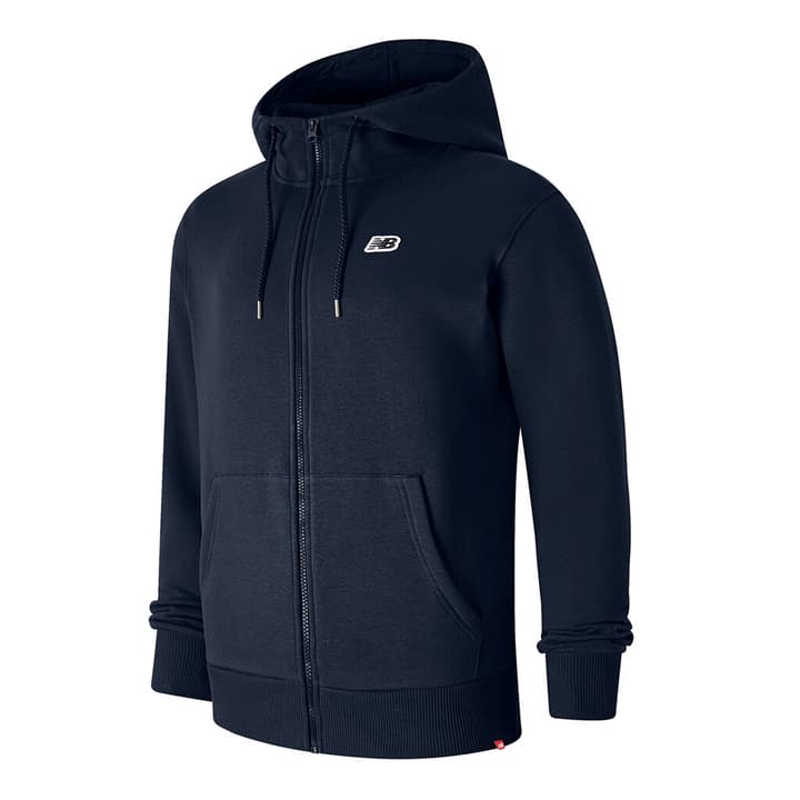 New Balance NB Small Logo Zip Hoodie Jacke marine von New Balance