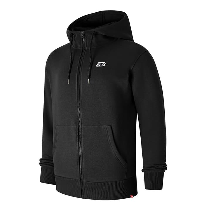 New Balance NB Small Logo Zip Hoodie Jacke schwarz von New Balance