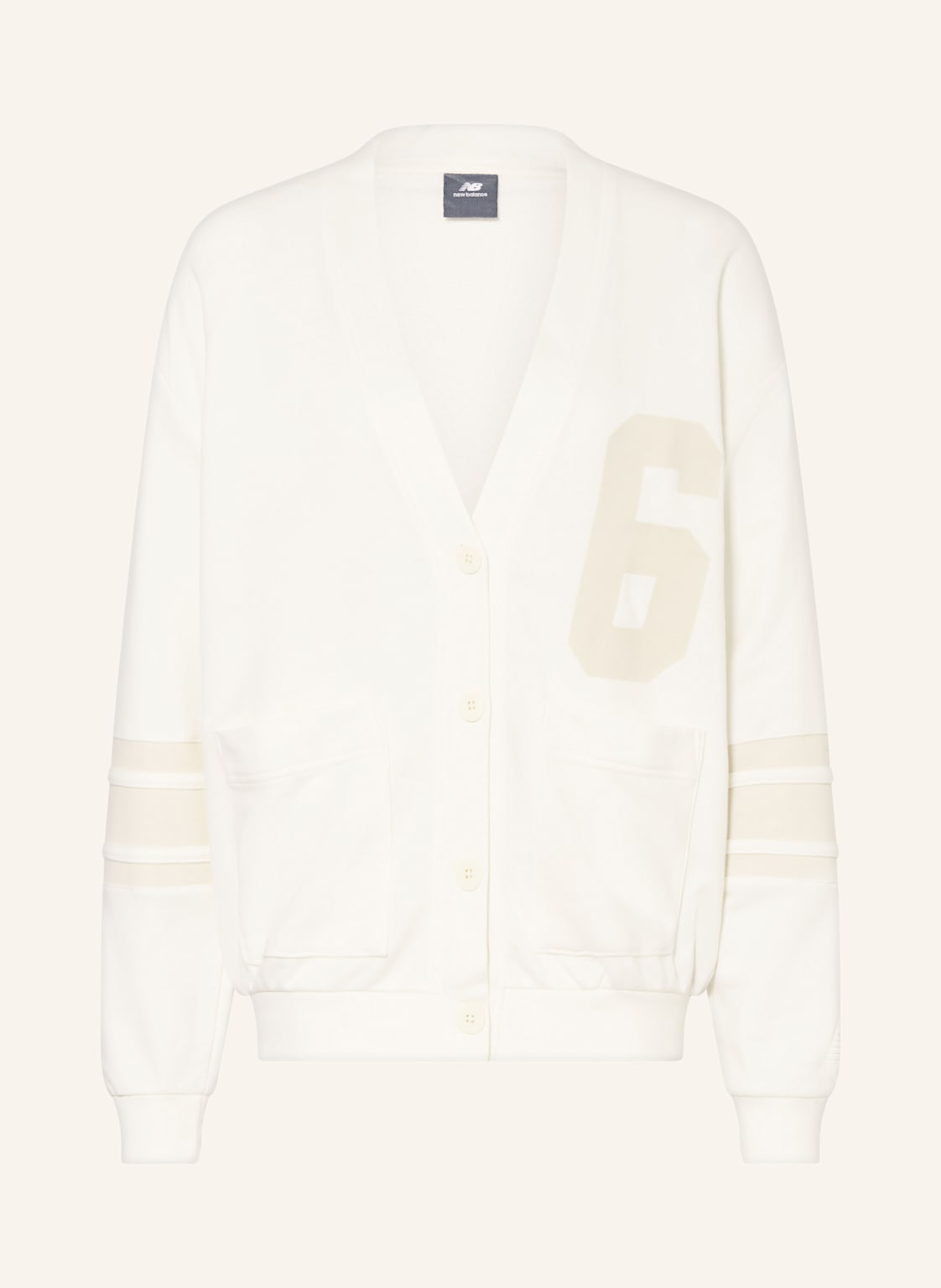 New Balance Oversized-Sweatjacke beige New Balance Oversized-Sweatjacke beige von New Balance