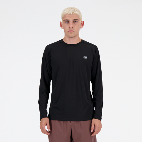 New Balance Run Long Sleeve T-Shirt - schwarz (Grösse: L) von New Balance