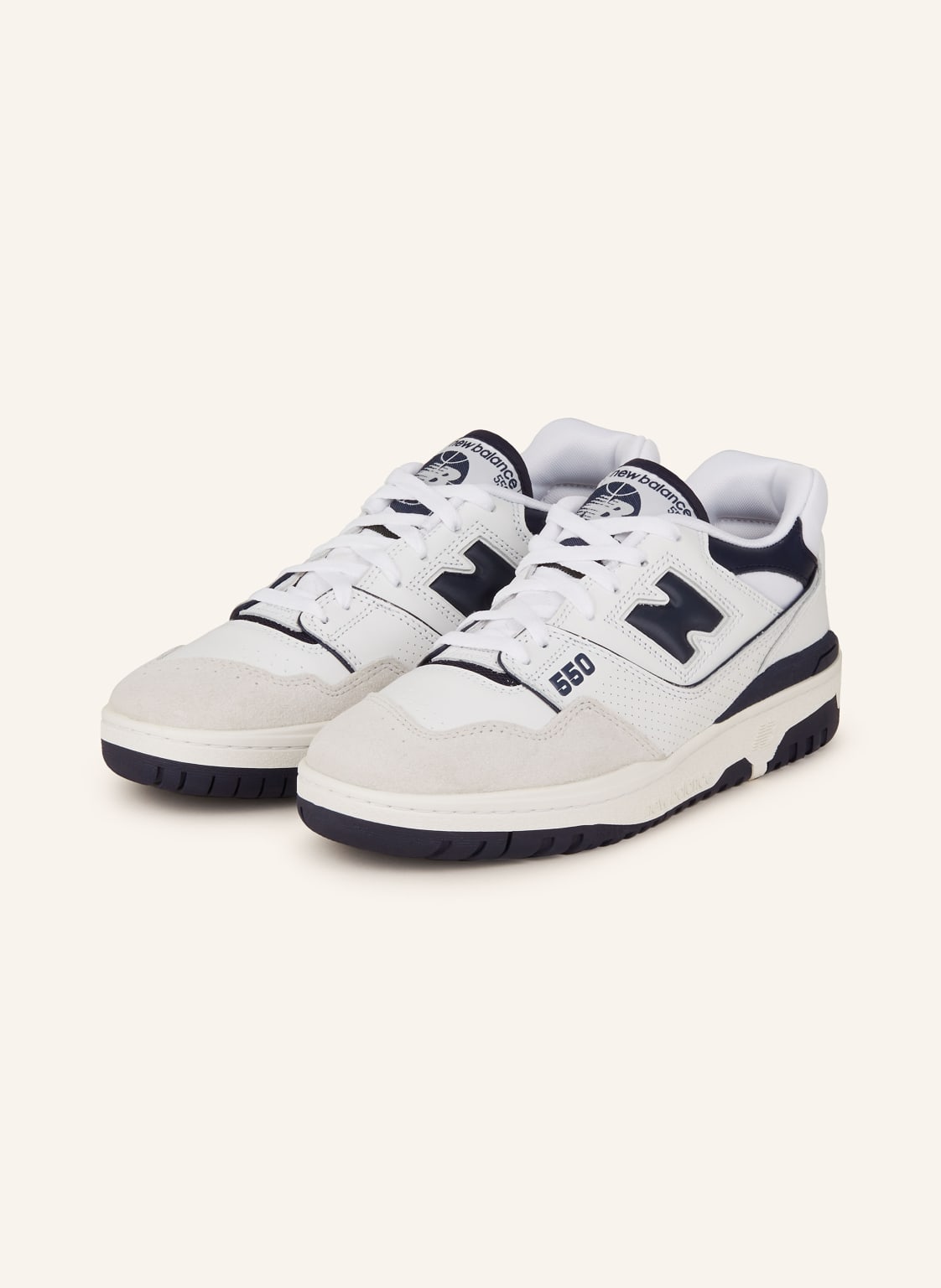 New Balance Sneaker 550 weiss von New Balance