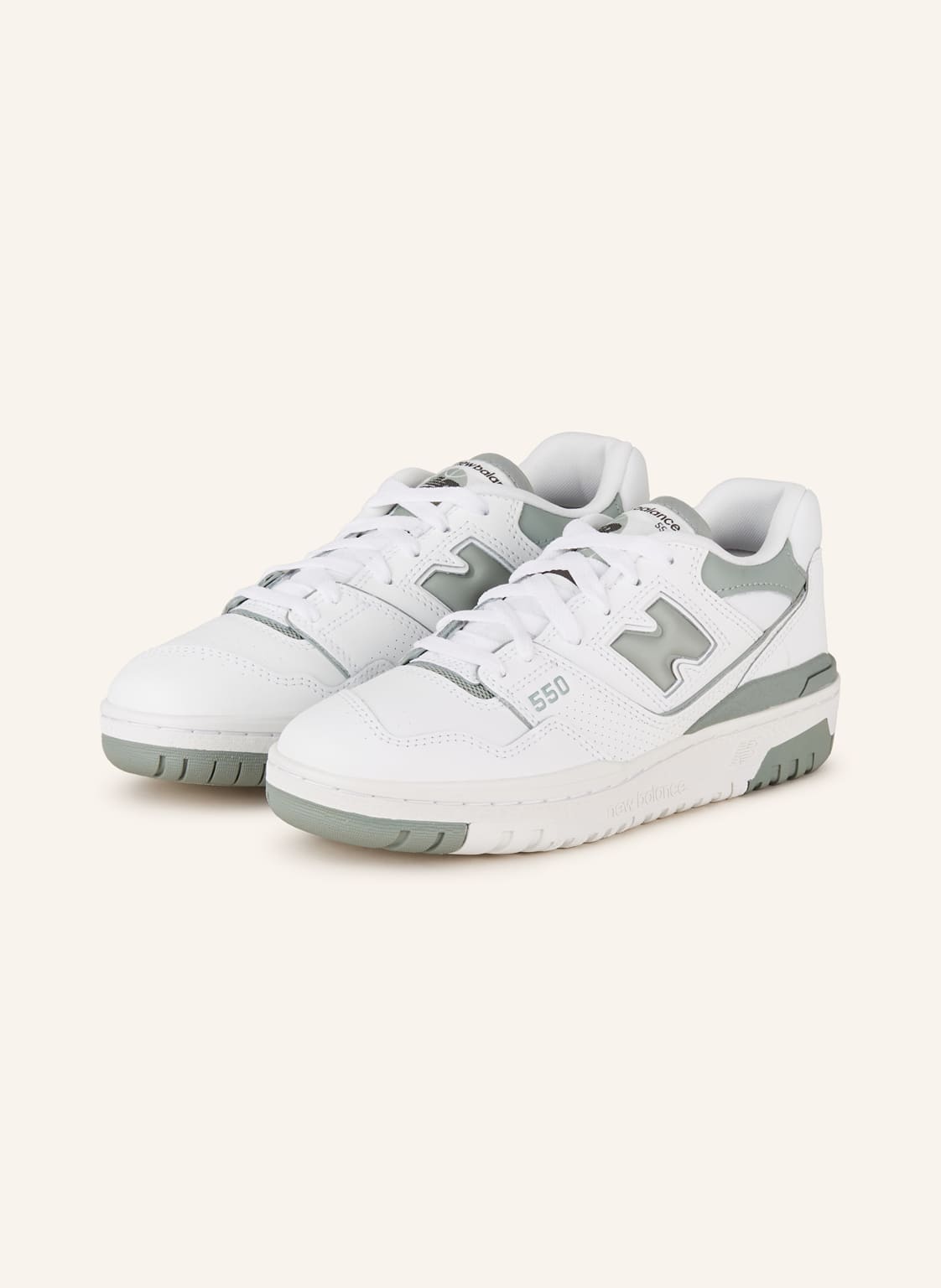 New Balance Sneaker 550 weiss von New Balance