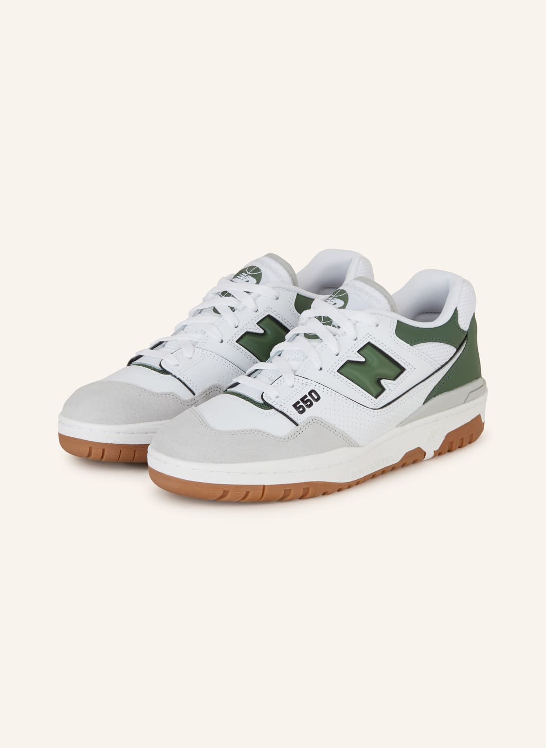 New Balance Sneaker 550 weiss von New Balance