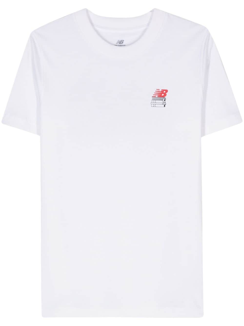 New Balance Sport Essentials Bookshelf T-shirt - White von New Balance