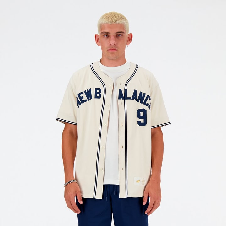 New Balance Sportswear Greatest Hits Baseball Jersey T-Shirt rohweiss von New Balance