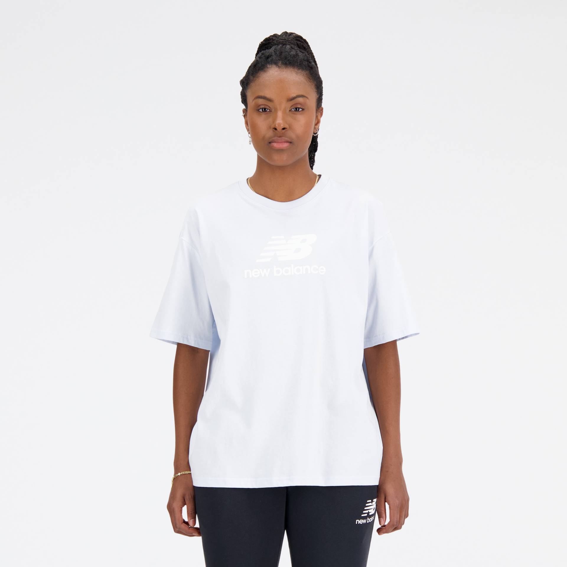 New Balance T-Shirt »NB ESSENTIALS STACKED LOGO OVERSIZED T-SHIRT« New Balance T-Shirt »NB ESSENTIALS STACKED LOGO OVERSIZED T-SHIRT« von New Balance