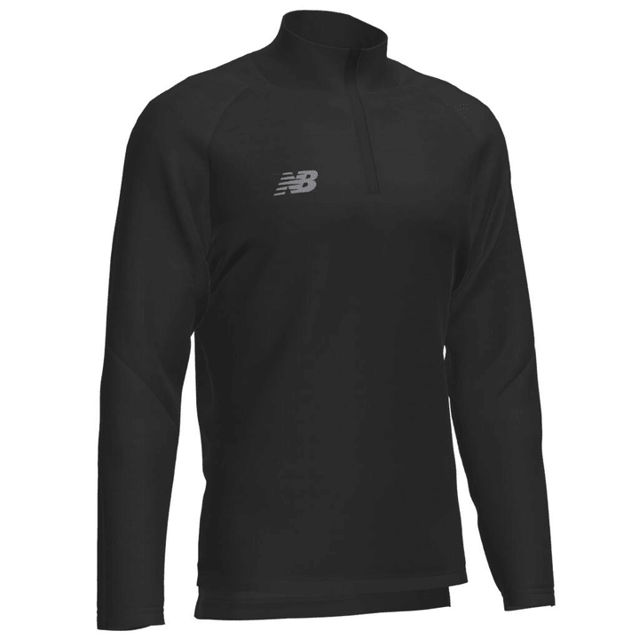 New Balance TW Training 1/4 Zip Knitted Midlayer Langarmshirt schwarz von New Balance