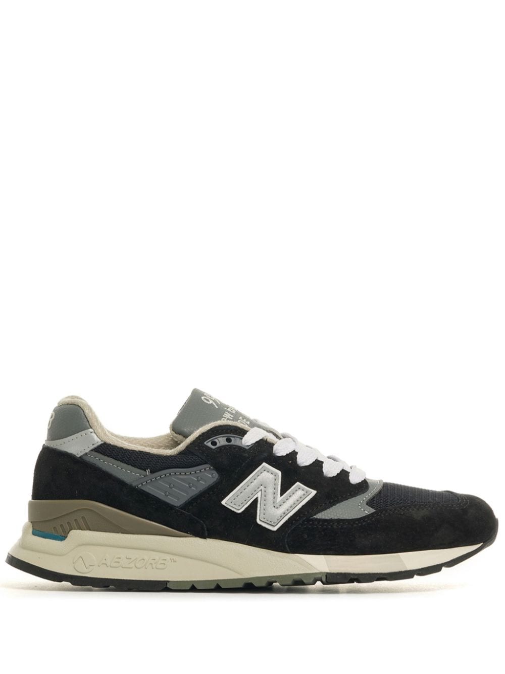 New Balance U998BL logo-appliqué sneakers - Black von New Balance