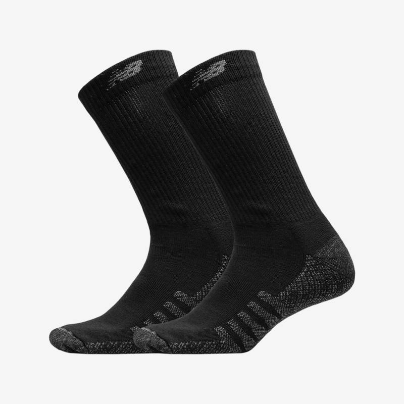 New Balance Coolmax Crew Socks 2 Pack  Unisex, schwarz, Grösse: M von New Balance