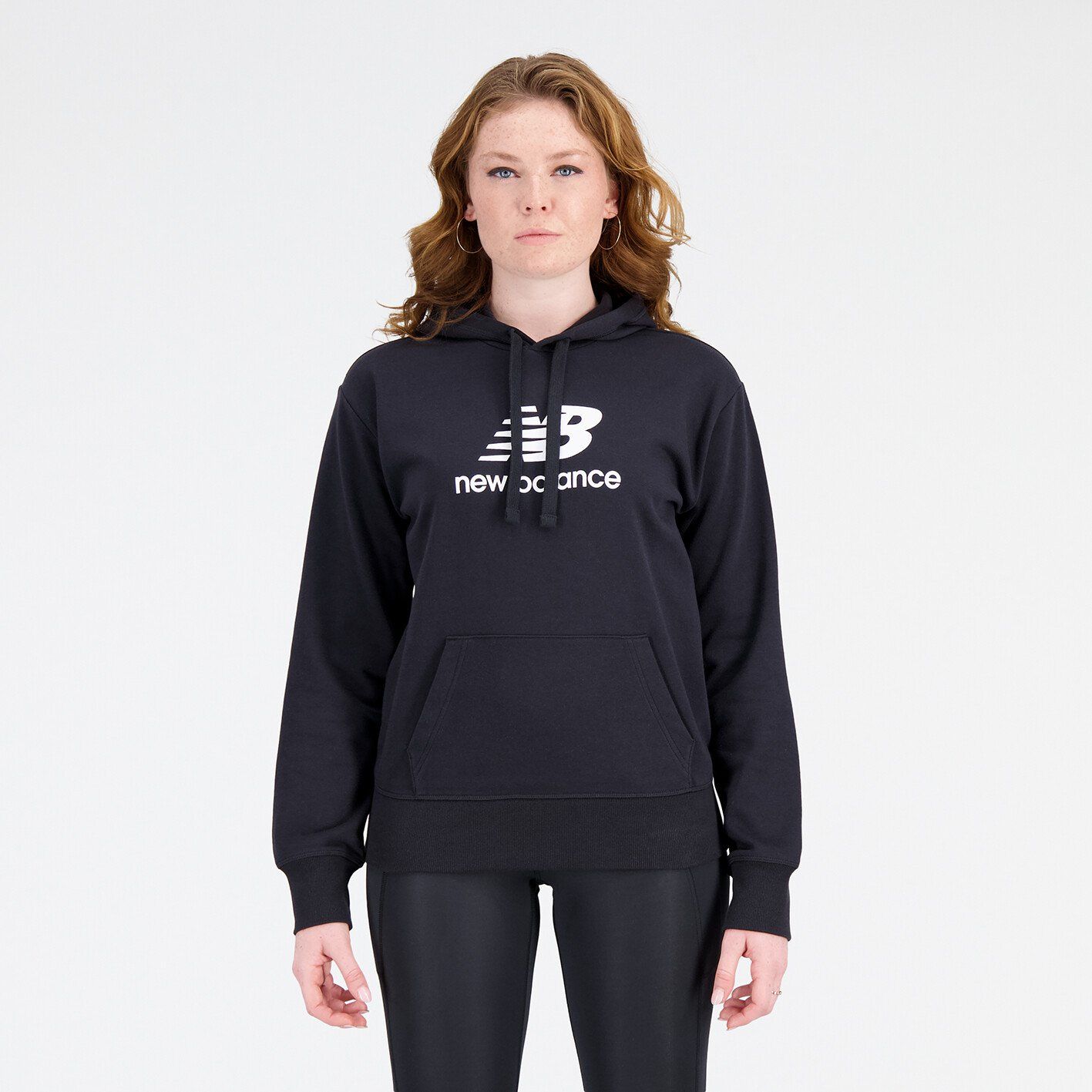 New balance W Essentials Stacked Logo Hoodie-S S von New balance