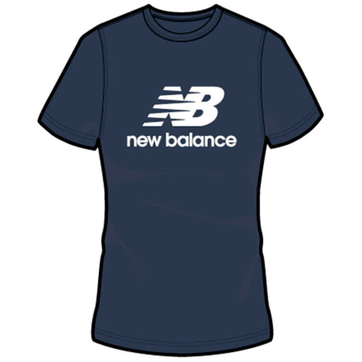 New Balance W Essentials Stacked Logo T-Shirt T-Shirt dunkelblau von New Balance