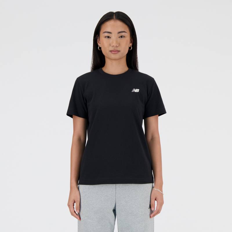 New Balance W New Balance Jersey Small Logo T-Shirt Regular Fit Damen, schwarz, Grösse: XS von New Balance