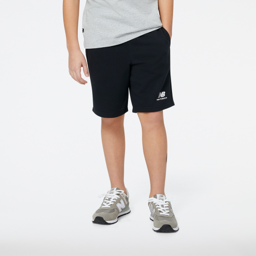 New Balance Y Essentials Stacked Logo Short - schwarz (Grösse: L) von New Balance