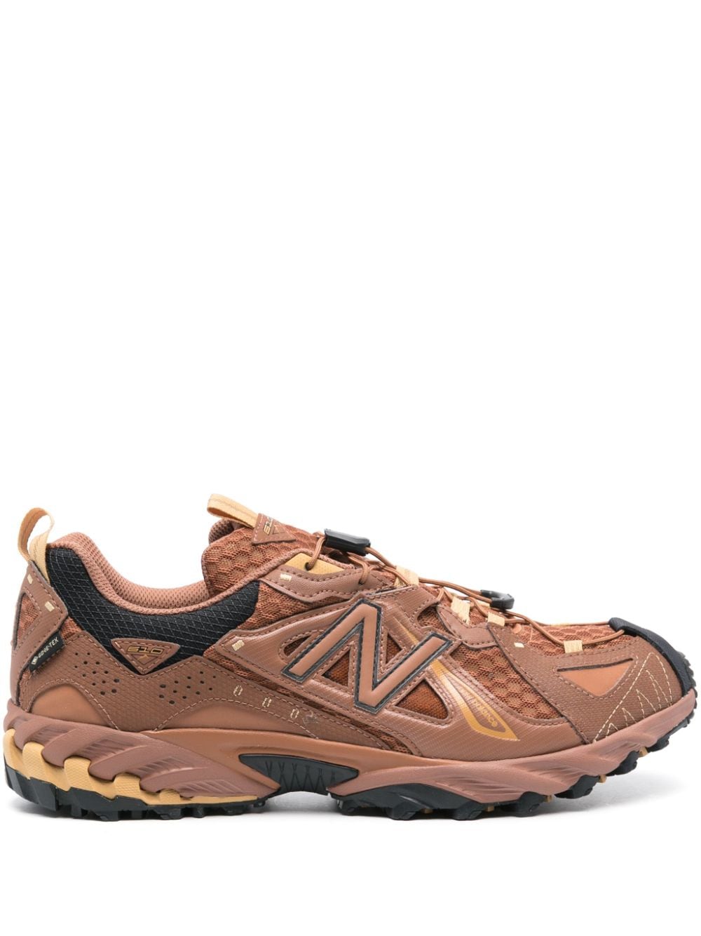 New Balance logo-appliqué leather sneakers - Brown von New Balance