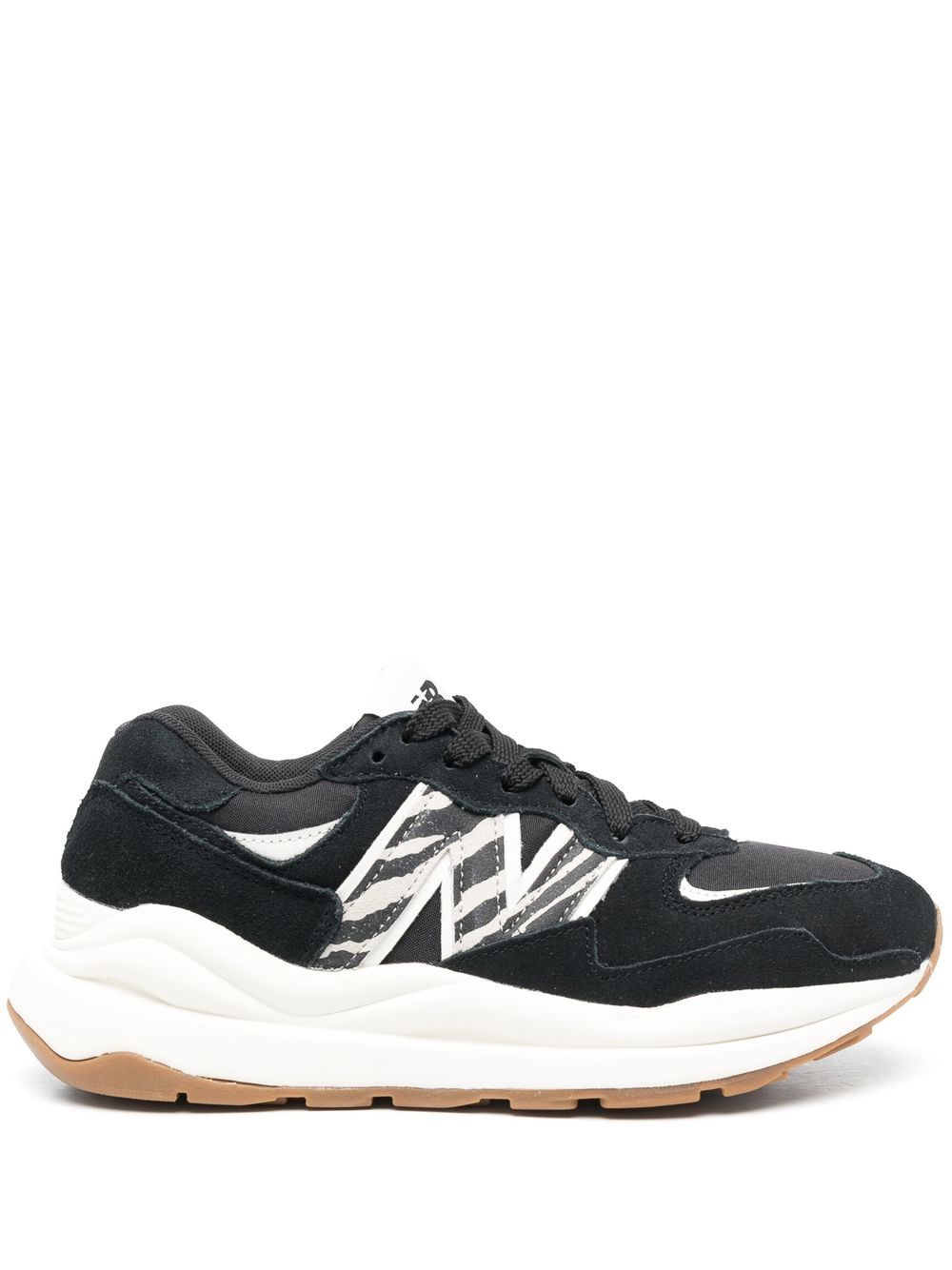 New Balance zebra-print low-top sneakers - Black von New Balance