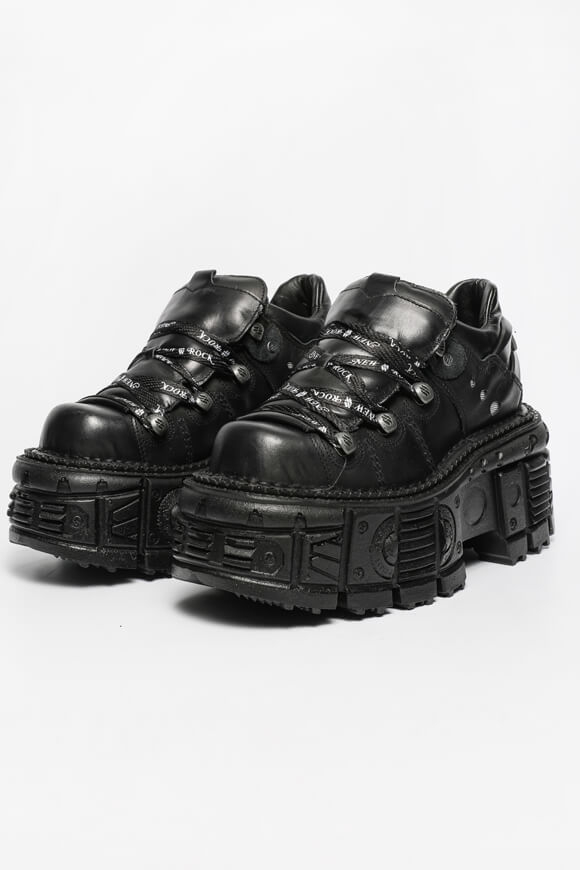 New Rock Plateau Sneaker | Schwarz | Damen  | EU38 von New Rock