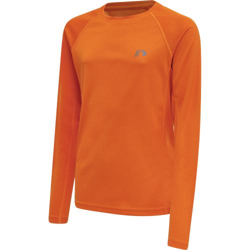 Newline Kids Core Running T-Shirt L/S - orange tiger (Grösse: 128) von Newline