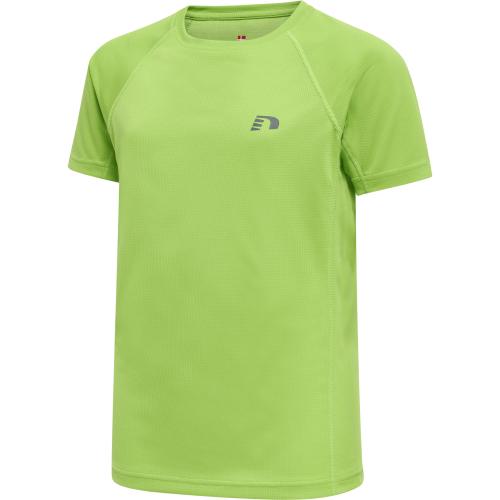 Newline Kids Core Running T-Shirt S/S - green flash (Grösse: 140) von Newline