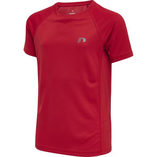 Newline Kids Core Running T-Shirt S/S - tango red (Grösse: 152) von Newline