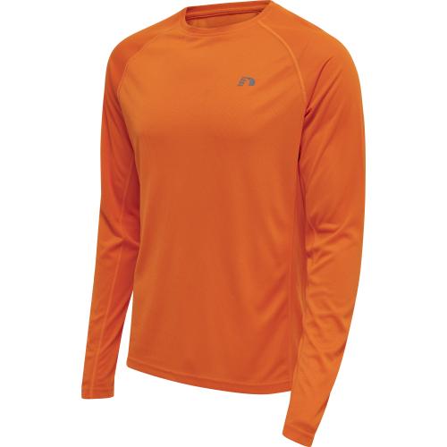 Newline Men Core Running T-Shirt L/S - orange tiger (Grösse: S) von Newline