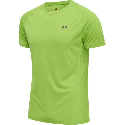 Newline Men Core Running T-Shirt S/S - green flash (Grösse: 2XL) von Newline