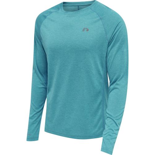 Newline Men Running L/S - capri breeze melange (Grösse: 2XL) von Newline