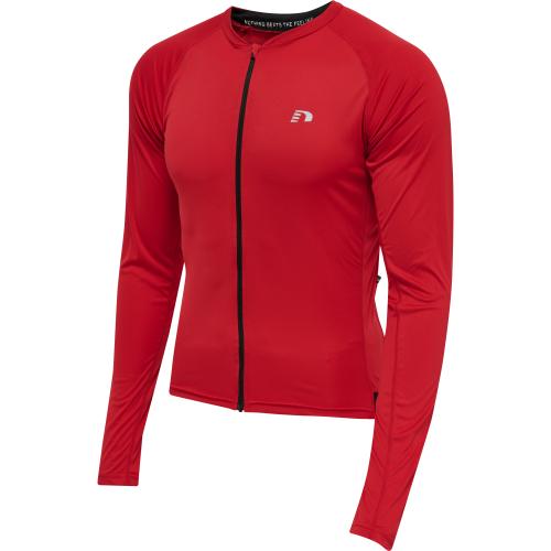 Newline Mens Core Bike L/S Jersey - tango red (Grösse: 2XL) von Newline