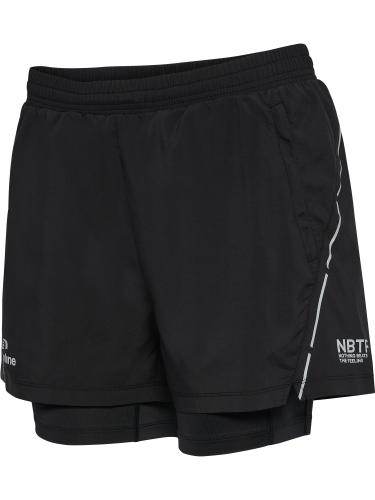 Newline Nwlfast 2In1 Zip Pocket Shorts W - black (Grösse: XL) von Newline