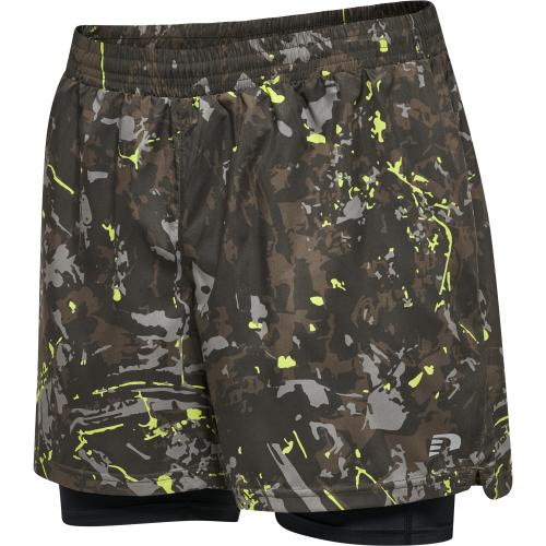 Newline Nwlkansas 2-In-1 Shorts Men - terrain aop (Grösse: 2XL) von Newline