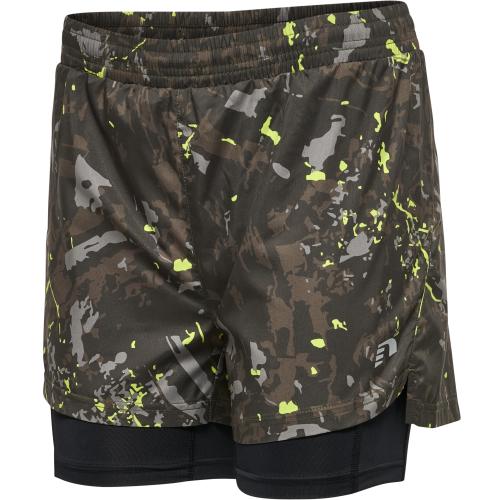 Newline Nwlkansas 2-In-1 Shorts Women - terrain aop (Grösse: M) von Newline