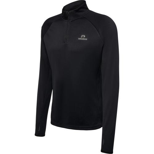 Newline Nwlphoenix 1/2 Zip L/S Men - black (Grösse: 3XL) von Newline