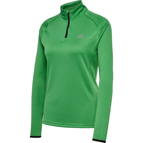 Newline Nwlphoenix 1/2 Zip L/S Woman - medium green (Grösse: L) von Newline