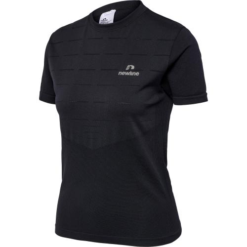 Newline Nwlriverside Seamless T-Shirt S/S Woman - black (Grösse: 2XL) von Newline