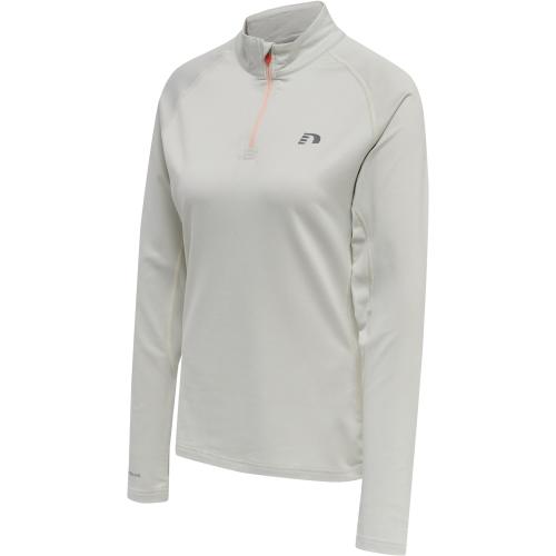 Newline Women 1/2 Zip L/S - oyster mushroom melange (Grösse: 2XL) von Newline