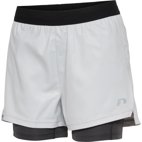Newline Women 2-In-1 Running Shorts - oyster mushroom (Grösse: XL) von Newline