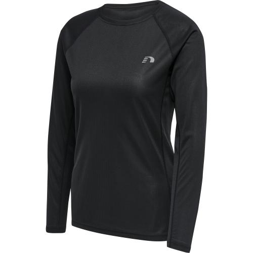 Newline Women Core Running T-Shirt L/S - black (Grösse: L) von Newline