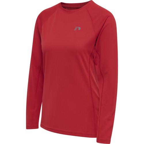 Newline Women Core Running T-Shirt L/S - tango red (Grösse: M) von Newline