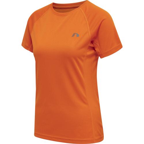 Newline Women Core Running T-Shirt S/S - orange tiger (Grösse: M) von Newline