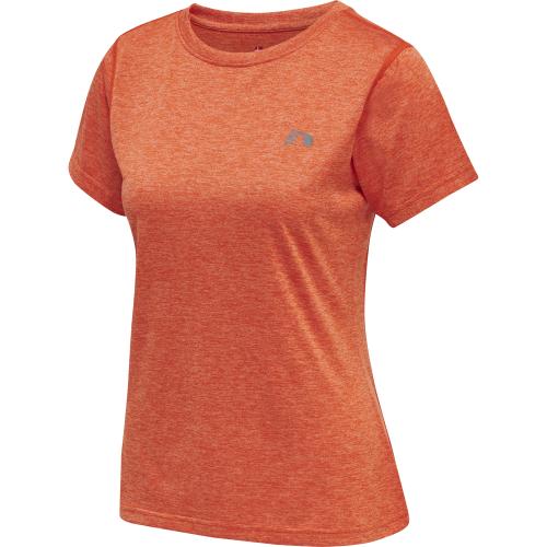 Newline Women Statement T-Shirt S/S - spicy orange melange (Grösse: M) von Newline