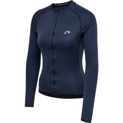 Newline Womens Core Bike L/S Jersey - black iris (Grösse: 2XL) von Newline