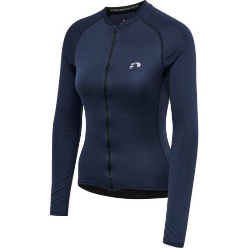 Newline Womens Core Bike L/S Jersey - black iris (Grösse: XL) von Newline