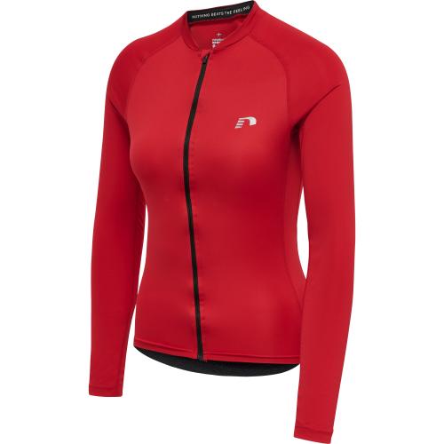 Newline Womens Core Bike L/S Jersey - tango red (Grösse: 2XL) von Newline